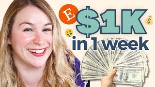 How to make $1k in 1 week in your Handmade Business 🚀 The Sellathon event | Handmade Bosses