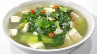 SAYUR BENING POKCOY DAN TAHU KUAHNYA SEGER ENAK DAN SEHAT!!