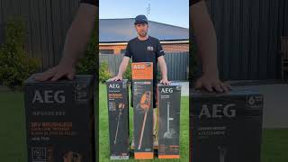 AEG 58v tools! #lawn #shorts #lawncare