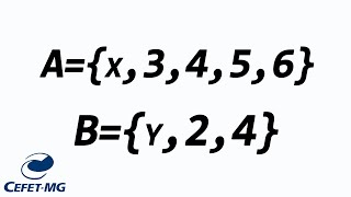 Sejam os conjuntos formados por elementos distintos