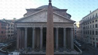 Flycam - Fontana di piazza della Rotonda / Pantheon