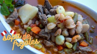 Sopa de Frejol Canario ∆ Cocina Peruana