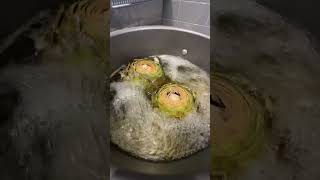 Artichokes boiling