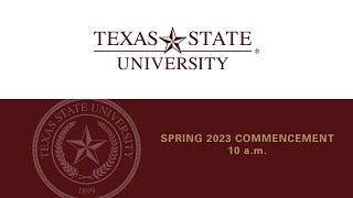 Spring 2023: Thursday, May 11th, 10 am