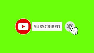 Subscribe Button green screen | Bell Icon Green Screen video | YouTube Subscribe Green screen video