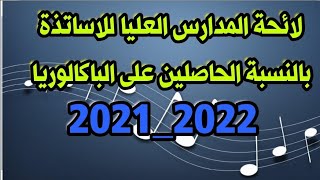 لائحة المدارس العليا للأساتذة التي أعلنت عن الولوج بالباك +1 :اي الحاصلين على الباك 2021_2022