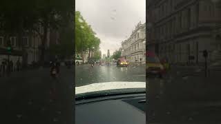 Heavy rain in London