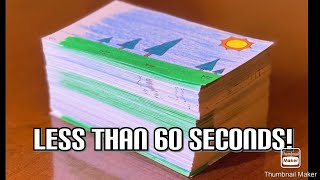 How To Make a Flip Book in less than 60 seconds!!! (For Beginners) #shorts