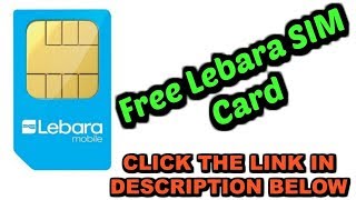 Free Lebara SIM Card | Free Lebara Sim Card Triple STANDARD + MICRO + NANO UK