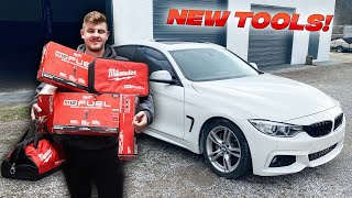 Unboxing Brand New Shop Tools And Finishing The BMW 435i & (Mustang Update)