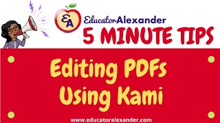 Editing PDFs Using Kami