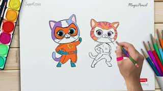 How to Draw Buddy & Ginny: SuperKitties