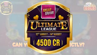 Can You Guess it? V2 | Andar Bahar Ultimate League Edition |  Teen Patti Gold