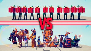 PRESENT ELF TEAM vs EGYPT TEAM - Totally Accurate Battle Simulator | TABS