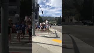 On the Scene at the Main Universal Gate on Day 100 of the WGA Strike