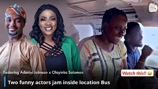 😁 Funny -The Moment Olayinka Solomon and Adeniyi Johnson meets inside Location Bus