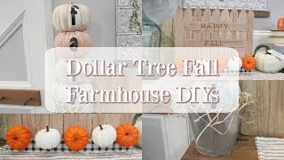 DOLLAR TREE FALL FARMHOUSE DIYS | FALL DECOR 2019