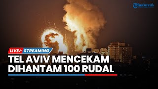 🔴Momen Mencekam Tel Aviv Meledak Dihantam 100 Rudal Hizbullah, Gedung Terbakar & Warga Berhamburan