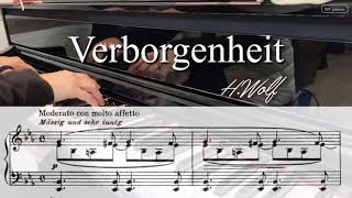 Verborgenheit, in Eb Major, Karaoke, H.Wolf