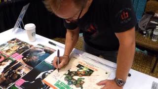 Leif Tilden signing autographs, TMNT movies, Donatello