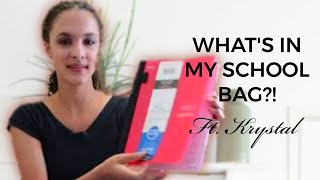 Back to School: What's in my School Bag- Krystal