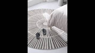 Warmly Home Round Area Rugs Interior Decor Design Ideas