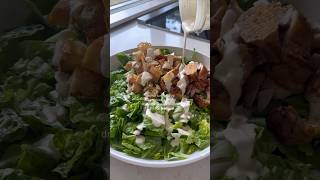 chicken Caesar salad with extra lemony dressing