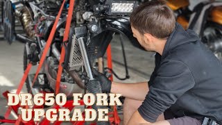 Suzuki Dr650 - Front Suspension Upgrade