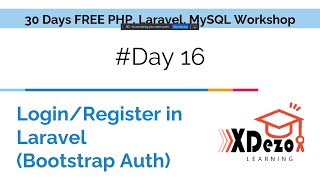 Day 16 | Login/Register in Laravel | Learn Laravel | Task Management | PHP, Laravel & MySQL Workshop