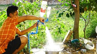 I turn PVC pipe into a water pump at home free no need electricity power