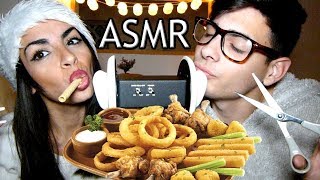 ASMR ESPAÑOL -eating sounds- Brushing- Scratching & Stroking