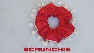 Como fazer scrunchie - Rápido (prendedor de cabelo)