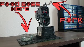 A Lego Robot Arm That Feeds Me | Lego Feeding Robot