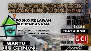 Acara Penggalangan Dana Untuk Korban Erupsi Gunung Semeru Di Kedai Kopi Palagan Bersama GCI DKK