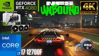 Need for Speed Unbound: - ULTRA - 2160p - RTX 4080 - i7 12700F - Gameplay FPS Test