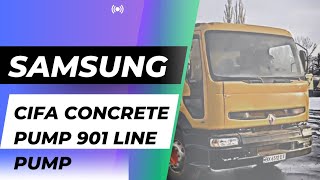 "CIFA 906 Stationary Concrete Pump Meets Samsung Boom for Ultimate Efficiency!