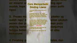 Cara mudah memperbaiki dinding lawas atau tua , plesteran rapuh, rontok agar halus kayak rumah baru