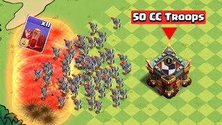 Can 50 Troops Stop 200 Skeleton Army? | Clash of Clans