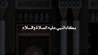 بكاء النبي صلى اللّٰه عليه وسلم 💔😢 درس مؤثر للشيخ بدر المشاري 🎧🤍