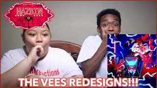 HAZBIN HOTEL: THE VEES REDESIGNS! - Angel Dust - 911 ANIMATIC (Hazbin Hotel) REACTION!!!