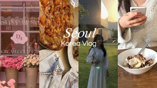 [🇰🇷VLOG] 집순이 외출 브이로그 | 데이지크 팝업💗 | 서울숲 산책🌳 |  옥수수 피자 파이프그라운드🌽🍕 | 런던베이글뮤지엄🥯 | 카타딘 바나나푸딩🍌🍨