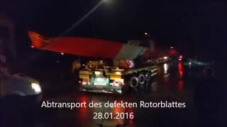 Rotorblatt-Transport