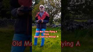 Old Man Tries Flying A Drone. What Could Go Wrong? 😂