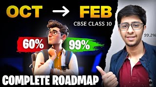 Complete Roadmap 🔥🔥 October to February #cbse #class10 #boardexam #boards2025 *99.2% scorer*