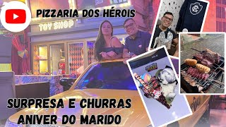 Novidade em gramado heróis da pizza, churrasco e surpresa de aniversário para o marido