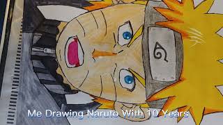 My Naruto Drawing With Age #naruto #shorts #aged #age #with #fyp #foryou #my #drawing