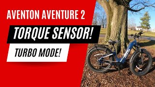 Aventon Aventure 2 Ebike Torque Sensor and Turbo mode