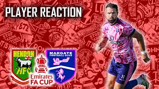 PLAYER REACTION:  FA CUP#1 - Hendon FC (A) - 2nd September 2023