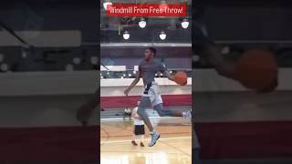 Windmill From FREE-THROW Line Crazy 🤪 #basketball #youtubeshorts #ballislife #sports #crazy