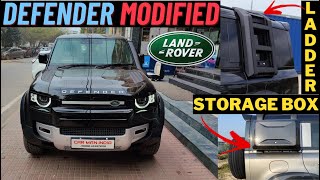 Land Rover DEFENDER loaded with ELECTRONIC SIDE STEPPERS 👌🏻 Plug n Play Accessories ✅| CAR MAN INDIA